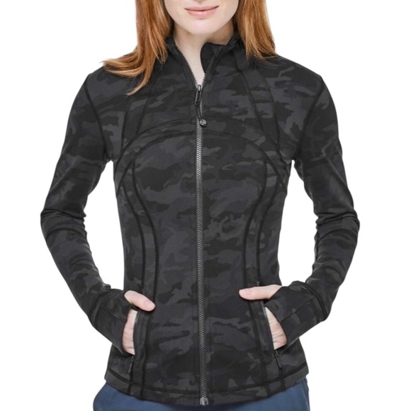 Lululemon Define Jacket Size 8 Black & Grey Camouflage, EUC! 🤩 - Picture 1 of 7